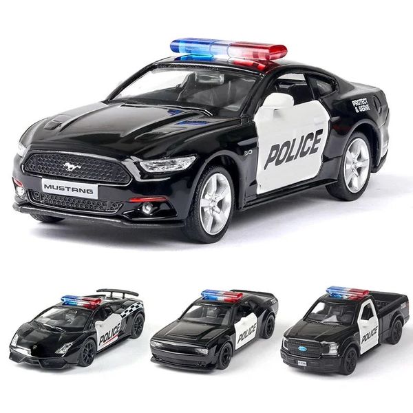 136 modèles de voiture en alliage moulé sous pression Challenger 2 portes ouvertes avec fonction de retrait modèle de voiture de sport en métal pour enfants jouets 231227