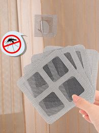 136pcs 10cm10cm de porte rideau de rideau de vitre d'écran de réparation Baby Safety Stickers Anti Mosquito Net Sheer rideaux 240416