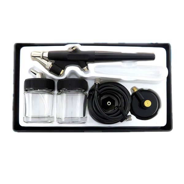 138 aerógrafo modelo artístico mini pistola pulverizadora de pintura herramienta de pulverización kit de aerógrafo pintura de pared reparación de muebles pintados producción de pasteles