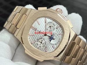 138 Pate polshorloges voor heren 2024 herenhorloges Alle wijzerplaten werken quartz horloge Hoge kwaliteit Top luxe merk chronograaf klok Nautilus Mode Stalen band Type kis