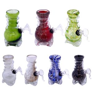 Mini Draagbare Soft Glass Water Pijpen Roken Hookahs voor Dry Herb 13cm / 5in Tall