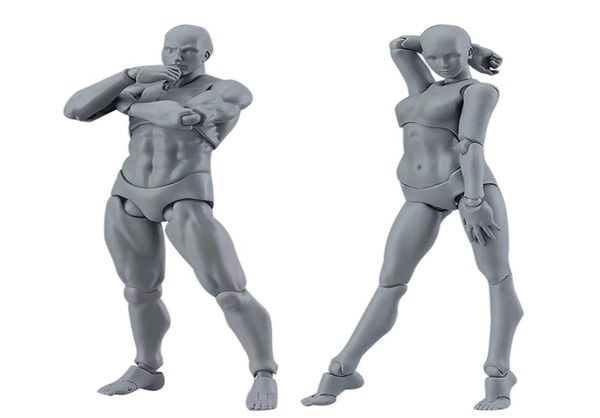 13 cm Figuras de acción de juguete Artista Móvil Masculino Femenino Figura conjunta Figuras de cuerpo de PVC Modelo Maniquí bjd Art Sketch Dibujar estatuilla 3D C5327757