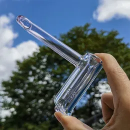 13 cm Pipa de agua de vidrio Martillo Fumar Hookah Bong Bubbler Shisha Pipes Rosa NUEVO