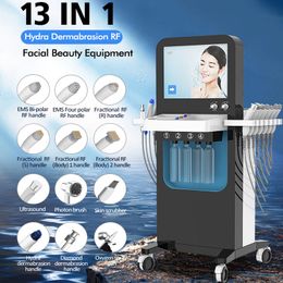 13in1 Dermabrasion eau aqua peeling antioxydant fusion rajeunissement de la peau sous vide peelings glycoliques équipement de beauté de salon