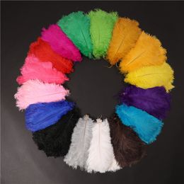 13 inch (30-35cm) DIY Struisvogelveren Plumes Craft Benodigdheden voor Bruiloft Centrum Bruiloft Party Event Decor Feestelijke Decoratie 16 Kleuren