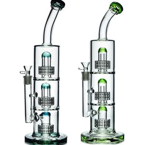 13inchs New Glass Water Bongs Dab Rigs Hookahs Smoke Glass Pipe matrix Perc Oil Unique Bong Avec 14mm Joint