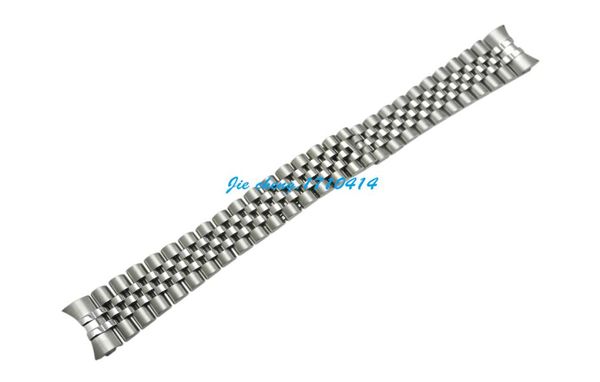 13 mm 17 mm 20 mm de haute qualité en argent en acier inoxydable Polissage brossé Braceux de la bande de montre à extrémité brossée pour Rolwatch4207896