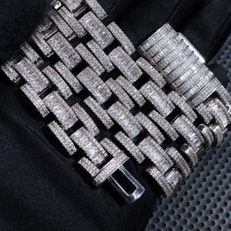 13mm Heißer Verkauf Schmuck Ohrringe 925 Silber Amerikanische Mode Hiphop Halskette Hip Hop Licht Luxus Nische