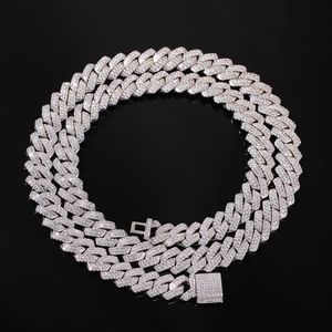 13mm Rechte Rand Cubaanse Ketting Micro Pave Kubieke Zirkoon Gemengde Luxe Bling Volledige Iced Out Hiphop Jewelry274q