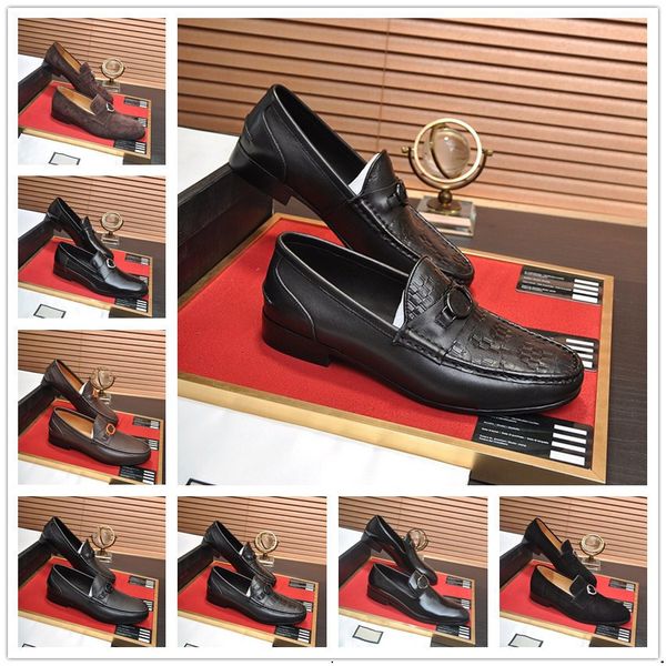 13model 2024 Slip on Hommes Chaussures Habillées De Luxe Hommes Oxfords Mode Business Designer Robe Hommes Chaussures 2024 Nouveau Classique En Cuir Hommes Costumes Chaussures 38-46