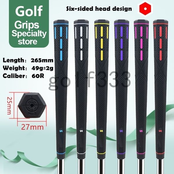 13pcs / lot fers de golf Grip Caoutchouc standard / taille moyenne multicompound golf club salibs 13pieces / set en fil de carbone