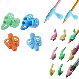 13pcs Silicone Potlood Kindergarten Beginner Writing Aid Tool Kids Thumb Posture Corrector Pen Gripper