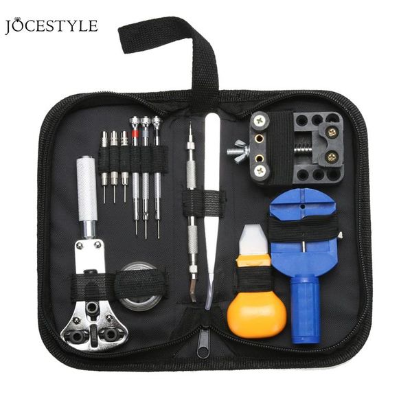 13 pièces outils de montre Kit d'outils de réparation d'horloge ouvreur lien goupille dissolvant ensemble barre à ressort outils d'horloger