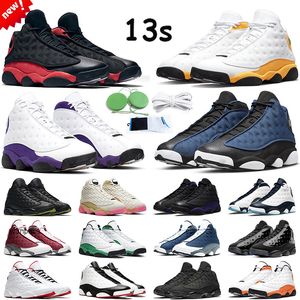 13s Historia de los zapatos de baloncesto de vuelo hombres mujeres jumpman 13 retro Atmósfera Gris Corte Púrpura Negro Gato zapatillas de deporte para hombre jorda jordan zapato