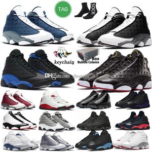 13s Hommes Chaussures de Basketball pour Femmes 13 Rouge Noir Flint Blé Loup Gris Playoffs Cour Violet Université Française Bleu Bred Phantom Hommes Femmes Baskets Sport Baskets