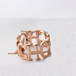 13 stijl 18K Vergulde Band Ringen Niet Vervagen Mode Luxe Merk DesingerSteel Paty Anniversary Mannen Vrouwen Liefhebbers Sieraden