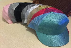 13styles Glitter Queue de Cheval Casquette de Baseball Paillettes Bling Messy Buns chapeau Camionneur Réglable Snapback Chapeaux Queue de Cheval Hip Hop Casquettes GGA36631095578