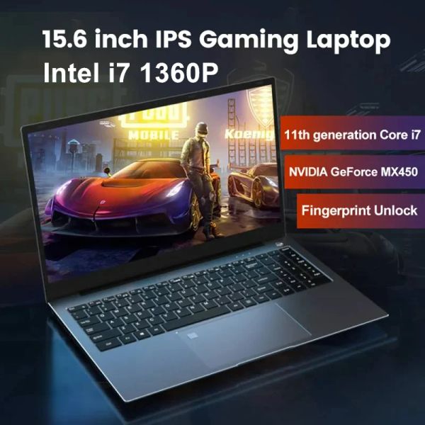 13e génération i7 i5 15,6 pouces IPS Gaming ordinateur portable i9 10880h i7 1260p nvidia MX550 2G NVME Empreinte digitale Ultrabook Notebook Windows 11 10