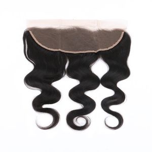 Extensions de cheveux humains en dentelle transparente HD, 13x4, Lace Frontal lisse, Body Wave, profondes