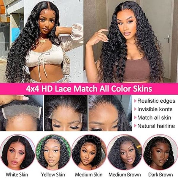 13x4 Cheveux humains raides sans glale pour les femmes Transparen Lace Frontal Human Wig sans gllue sans bob de cheveux humains bouclés pour femmes noires
