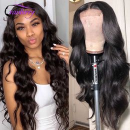 13x4 Transparent Lace Front Perruques de Cheveux Humains Cranberry Cheveux Vague de Corps Dentelle Frontale Perruque Brésilienne de Cheveux Humains 4x4 Dentelle Fermeture Wig230418