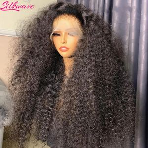 Perruque Lace Frontal Wig brésilienne naturelle, cheveux humains bouclés, Deep Wave, densité 250, sans colle, pre-plucked, 13x6, 240130, pour femmes
