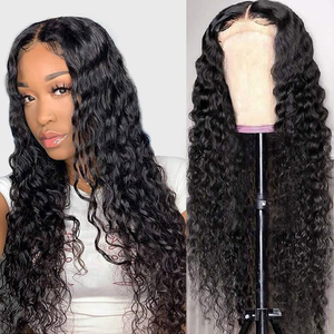 13x6 HD Water Wave Lace Frontal Wig Remy Indian Hair 12-30 pouces cheveux humains bouclés