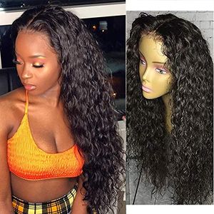 13x6 Perruques de cheveux humains longues perruques à culètres longue 180% densité dentelle perruque avant gluess vierge cheveux humains pour femmes noires couleur naturelle