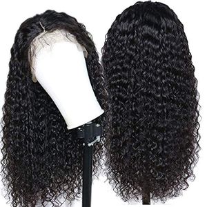 HD-kant Pruiken Humane Braziliaanse Virgin Haar Krullend 360 Frontale Pre Geplukt voor vrouwen Natuurlijke kleur 12 inch