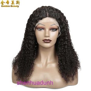 Bandeau en forme de T 13x6 Tableau en forme de tasse TPART Perruque TPART Real Human Hair Jerry Curl