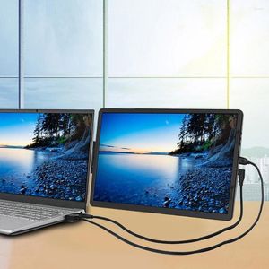 14,1 inch draagbare monitor Verleng scherm FHD 1920X1080 16/9 220Cd Gemakkelijk te gebruiken -Compatibel voor mobiele telefoon