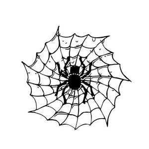 14 2 13 4cm Catoon Spider Insect Halloween Decal Vinyl Car Sticker Black Silver CA-1108262X