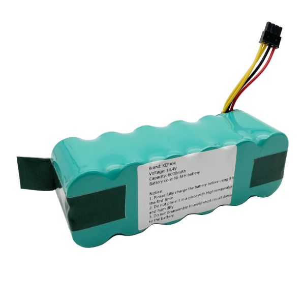 14.4V 3000mAh 4500mAh 6000mAh Ni-MH Cleaner Battery, pour Panda X500 X580 X600, Haier T322 T321 T320 T325, Miroir Ecovacs CR120, etc.