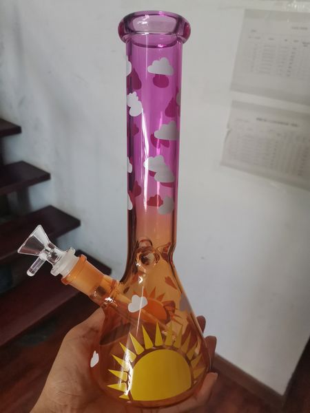 14,5 pouces verre de gravité Bong conduites d'eau narguilés 18mm cendrier collecteur d'eau en verre bongs Dabber verre Dab plates-formes percolateur