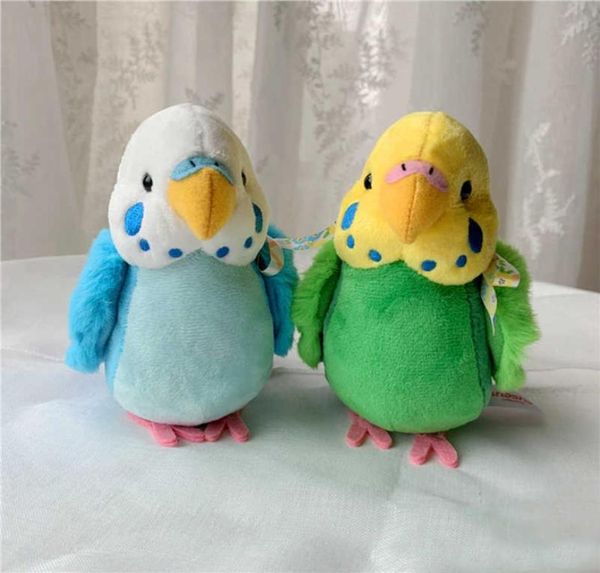 14 cm perruche jouets en peluche doux vraie vie perruche animaux en peluche jouet réaliste oiseaux jouets en peluche cadeaux pour enfants enfants H08241018697