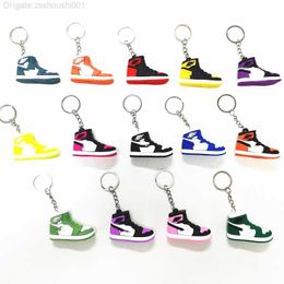 14 цветов дизайнерский мини 3D брелок для кроссовок для мужчин, женщин, детей, брелок для ключей, подарочная обувь, брелки, цепочка для сумок, баскетбольный силикон 28Z4