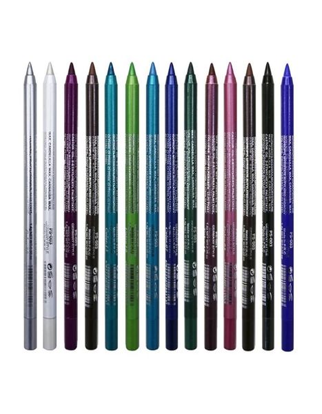 14 couleurs crayon de revêtement pour les yeux longue durée pigment imperméable bleu brun noir stylo eye-liner femmes mode couleur maquillage des yeux cosmétique5258171