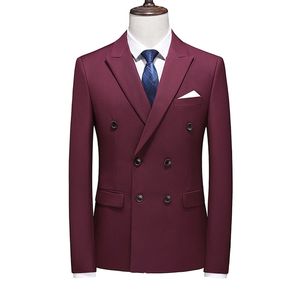 14 kleuren mannen slank kantoor blazer jas mode solide heren pak jas trouwjurk jas casual business mannelijke pak kleding 6XL 220409