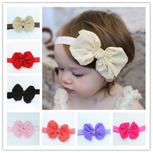 14 couleurs nouveau-né bébé fille bandeaux arc fleur bandeau infantile enfants Boutique arcs bandeaux enfants cheveux accessoires coiffure