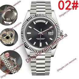 Reloj Waterproo de 14 colores, 41mm, 2813, mecánico, automático, inoxidable, presidente, relojes de moda para hombre, relojes de pulsera clásicos con diamantes largos