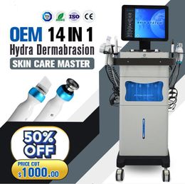 14 in 1 microdermabrasie diamant peeling water jet aqua hydra dermabras machine rf huid verjonging rimpel acne remmoval gezichtslift huid strakker door