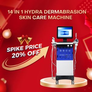 14 In 1 microdermabrasie Meest geavanceerde Hydra Machine Ice Blue Hydro Dermabrasion Machine waterstofdermabrasie schoonheidsapparatuur voor spa 2023