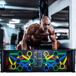 14 in 1 Multi-functie Push Up Rack Trainingsbord Push-up Stand voor Gym Fitness Home ABdominal Spier Building Oefening X0524