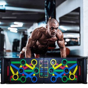 14 en 1 Multi Function Push Up Rack Board Board Push Up Stand for Gym Fitness Home ABS Abdominal Muscle Building EXERCICE X0524