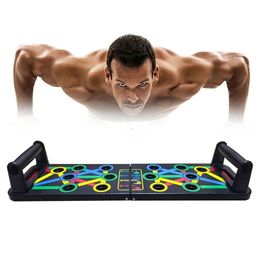 14 en 1 Push-Up Rack Board Training Sport Workout Fitness Gym Equipment Push Up Stand para ABS Abdominal Muscle Building Ejercicio 220115