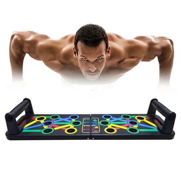 14 en 1 Push-Up Rack Board Training Sport Workout Fitness Gym Equipment Push Up Stand pour ABS Abdominal Muscle Building Exercise 2242b