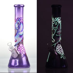 14 inch acryl water bong glas roken pijp waterpijp 7mm beker handgeblazen bongs ijsvanger bowl DAB oliereiljes bubbler filters