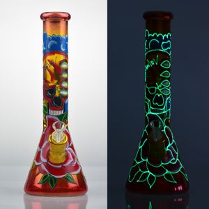 Hookah 7mm Beaker Bongs Bongs Bongs Bongs Bangs Catcher Capteur de glace DAB Plateaux Fumeurs Fumeurs Bubbler Filtres