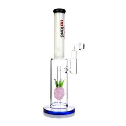 14 inch ananas Bong Pink Hookah Nieuwe Purple Glass Water Pipe