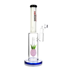 14 pouces ananas bong rose narguilé nouveau tuyau d'eau en verre violet